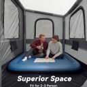 Inflatable Truck Bed Tent with Detachable Zippered Awning, Pickup Truck Tent for 5.5ft-8ft Bed, 2 Mins Fast Setup Blow Up Tent for Truck, PU3000 Waterproof Truck Tent for Camping