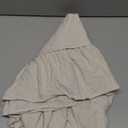 Retro Farmhouse Ruffle Round Tablecloth Cotton Flounces Trim Washable Table Cover White Tablecloths for Rectangle Table Baby Shower Kitchen Party Wedding Decor, 48" Round