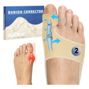CHJOD 2 PCS Bunion Corrector for Women & Men - Big Toe Straightener with Splint & Pads,Breathable & Comfortable Big Toe Alignment Splint,Bunion Pain Relief Socks for Day/Night Support