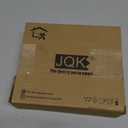 JQK Sliding Bolt Gate Latch, 6.3 Inch (Thick 2.4mm) Heavy Duty 304 Stainless Steel Barrel Bolt with Padlock Hole, Interior Door Latches Brushed Finish, DL300-BN