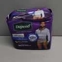 Depend Night Defense Adult Diapers, Incontinence Underwear for Men, Disposable, Overnight, Large, Grey, 14 Count, Packaging May Vary