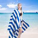 4 Packs Extra Large Bath Towels Striped Beach Towel Set Bathroom Sheets Bulk Quick Dry Soft Fluffy XL Big Oversized Absorbent Blanket Turkish Microfiber Hotel Shower Pool Hot Toallas Grandes