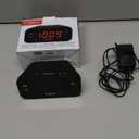 Timex Alarm Clock with Large Display, Digital Alarm Clock for Bedroom Includes 120V Universal Power Adapter (T121B - Black)