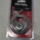 Master Lock 40D Stainless Steel Discus Padlock with Key (1 Pack)