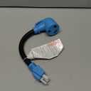 CircleCord 30 Amp to 110 Volt RV Adapter Cord, 30A to 15A NEMA 5-15P Male to TT-30R Female Electrical Power Dogbone with Grip Handle, Heavy Duty STW 10 Gauge for RV Trailer Camper, ETL Listed (12 Inch)