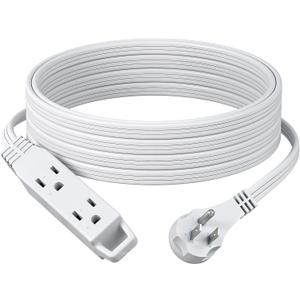 DEWENWILS 20FT Extension Cord with 3-Prong Flat Plug, 16/3 SPT-3 Flat Wire