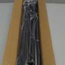 2 Pack Black Curtain Rods for windows 32 to 48 inch, 5/8 inch Splicing Heavy Duty Metal Curtain Rod Set with Brackets