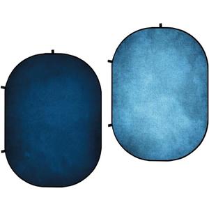 Kate Collapsible Backdrop Pop Up Backdrops Portable Folded Blue Background for Portrait Photography, for Video Conference, for Live Stream, 5x6.5ft (CB03)