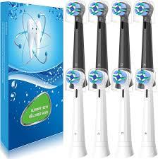 12 Pcs IO Toothbrush Heads with Medium Bristle Compatible with Oral B IO, Replacement Heads Compatible with Oral B IO 2/3/4/5/6/7/8/9/10/Deep Clean Series Electric Toothbrushes (Black/White)