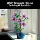 LEGO Botanicals Hibiscus Flower Building Set - Artificial Plant & Flower Building Blocks for Women & Men, Ages 18+ - Home, Office Decor Gift Idea - 10372