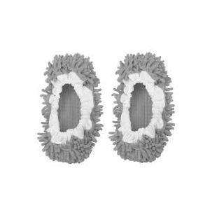 Dust Mop Slippers  Gray One Size 4 Pack