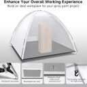 Portable Paint Booth Tent - 10x8x6.6ft Larger Spray Paint Tents with Built-in Floor, Mesh Screen, and Ground Stake, Spray Booths Painting Tent Station for Furniture DIY Hobby Tool, Spray Paint Shelter