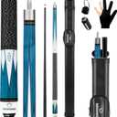 HomeSeason Pool Cue Stick 58" Billiard Cue Sticks Nylon Thread Grip Professional Low Deflection Pool Sticks (18oz with Bag)