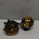 1 Pair Bumper Yellow Lens Fog Light Lamp Assemblies Driving Fog with 55W H11 Halogen Bulbs Compatible with Acura for Ford for Honda for Jaguar for Lincoln for Subaru for Suzuki Replacement