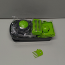 Yusshn Vegetable Chopper,12-in-1 Multifunctional Food Chopper,Professional Onion Chopper with 7 Blades,Vegetable Cutter with Container for Salad,Potato,Carrot,and Garlic; Essential Kitchen Tool(Grey) (Gray)