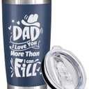 20Oz Tumbler with Lid - Birthday & Christmas Gifts for Dad - Blue