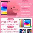 EAMPANG Case with Keyboard for iPad A16 11th 10th Generation 11/10.9 inch,Rainbow Backlit Detachable Keypad Rotatable Magnetic Cover with Pencil Holder for iPad 11 2025 10 Gen 2022 Watermelon Red