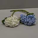 Coferset 4Pcs Hydrangea Artificial Flowers Lifelike Faux Hydrangea Real Touch Fake Flowers for Home Wedding Christmas Office Party Living Room Decoration,22inch(2 White+2 Baby Blue)