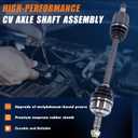 KUIPERAUTO Front Left CV Axle Shaft Assembly 44306SDBA00 44306SDPA00 Drivers Side Compatible with 2004-2008 Acura TL Compatible with 2003-2007 Honda Accord