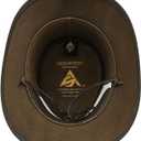 Australian Leather Cowboy Hat Bush Aussie Style Summer Western Outback Black and Brown Cowgirl Christmas Hat