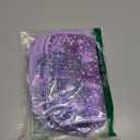 Star Print Purple PVC Makeup Bag with Handle - 8.66 * 5.51 * 5.51 inch,Clear Storage Bag Toiletry Pocket Portable Zippered Pouch Waterproof Cosmetic Organizer Bags for Women (Purple-L)