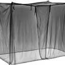 4 Corners Mosquito Net for Mosquiteros para Camas Bed Canopies Netting Bed Drapes Rectangular Mosquito Mesh for Camping Home Outdoor Travel Dormitory(L75 X W35.5 X H59 Inch) (Black)