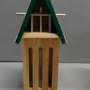 New Upgraded Butterfly House and Feeder for Outside - Wooden Butterfly House with Metal Stake for Garden Backyard, Natural Butterflies Habitat with Puddler on Floor or Hanging on Tree Wall