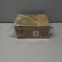 Kingsyard Bird Water Feeder for Outside, 24 Ounce, Glass Bird Water Dispenser with Metal Hanging for Garden Yard Outside Decoration, Green & Blue