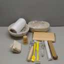 Sourdough Starter Kit, Banneton Bread Proofing Baskets Set, Sourdough Bread Baking Supplies Making Tools with Dough Scraper, Whisk, Bread Lame, Recipe