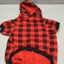 Plaid Dog Hoodie Sweatshirt Sweater for Large Dogs Cat Puppy Clothes Coat Warm and Soft(L)