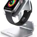 Lamicall Apple Watch Accessories, Watch Stand for Apple Watch Magnetic Fast Charger, Desk Charging Stand Holder Dock, Gift Gadget for iWatch Series SE 11 10 9 8 7 6 5 4 3 2 1, Series Ultra, Sliver