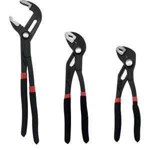3PCS Groove Joint Pliers Set 7Inch 10Inch 12Inch, Fast Adjustable Channel Locks Plier Set Quick Release Water Pump Pliers Set V-Jaw Tongue for Gripping, Repair, Nuts, Bolts, Pipe