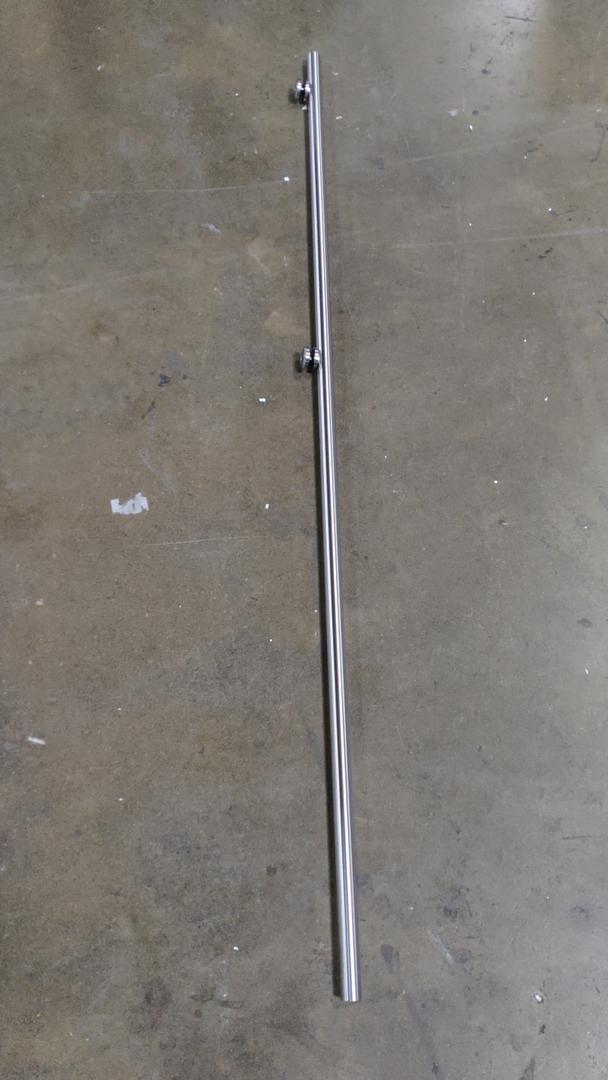 Stainless Steel Handrail Tube with Glass Standoff Brackets