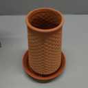 WOWMVP Plant Pots 5.7 Inch Self Watering Planters, Terracotta Pots with Drainage and Saucer, Hydroponic Clay Plant Pots Suitable for Indoor Plants, Orchid, African Violet, Flowers