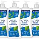 St. Ives Renewing Hand & Body Lotion for Women with Pump, Daily Moisturizer Collagen Elastin for Dry Skin, Made with 100% Natural Moisturizers, 21 fl oz, 4 Pack