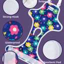 Pet Soft Dog Diapers Female Onesie Sanitary Pantie with Adjustable Suspender, Colorful Pattern Washable Puppy Diapers Female, Super Absorbent Underwear Dog Diaper for Heat (Floral, Mini-Small)