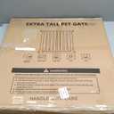 30-41 Inch Extra Wide Outdoor Baby Gate/Dog Gate, Indoor Pet Gate for Doorways, Hallways and Stairs No Drilling, Auto Close, Pressure Mounted Safety gate for Babies,Pets, Black