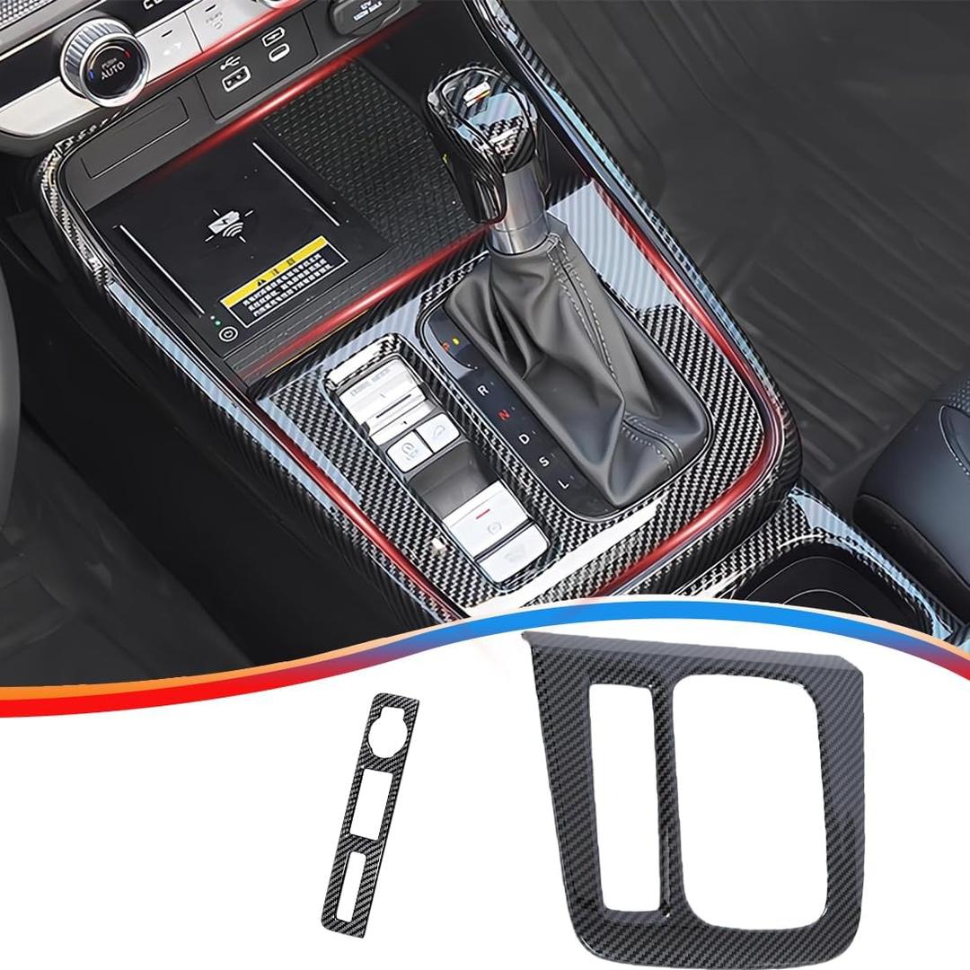 MUXEE for Honda CRV CR-V 2023 2024 2025 2026 -Car Center Console Frame Cover ABS Gear Shift Panel Frame Carbon Fiber Sport Interior Accessories
