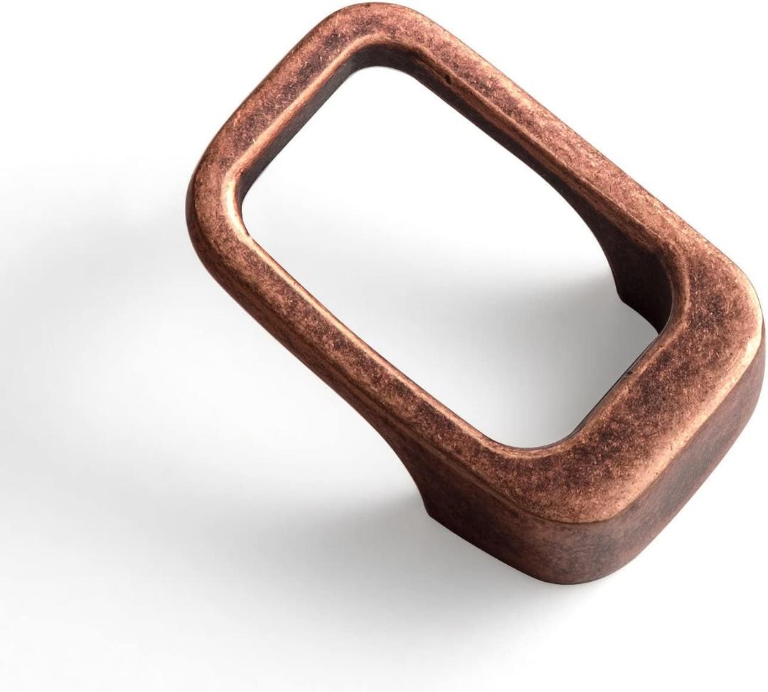 Goo-Ki Antique Copper Cabinet Pulls with 0.6'' (16MM) Hole Centers, Retro Zinc Alloy Drawer Pulls for Drawer, Wardrobe, Cupboard, 6 Pack