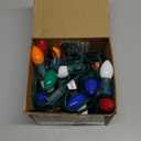 SUNSGNE 25Ft Christmas Lights Outdoor, C7 Vintage Christmas Lights with 27 Multicolor Ceramic Glass Bulbs(2 Spare) for Holidays Patio Garden Party Wedding Decor, Green Wire