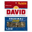 DAVID SEEDS Roasted and Salted Original Jumbo Sunflower Seeds, Keto Friendly, 5.25 Oz, 12 Pack