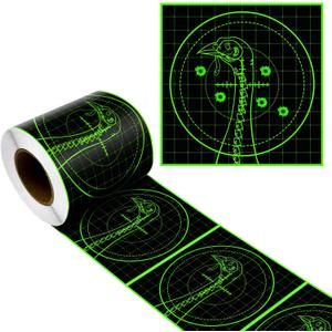 Splatter Turkey Targets 6 Inch 100 Pack Adhesive Shooting Turkey Target Stickers for BB Gun Pellet Gun Airsoft Pistol Rifle Practice High Visibility Turkey Shooting Targets