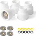 #12 Ceramic (5-Pack) White TIG Welding Cups with 3/32" Diffuser