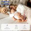 Twin Waterproof Mattress Protector - Noiseless, Breathable, Machine Washable Fitted Mattress Cover with Deep Pockets up to 15
