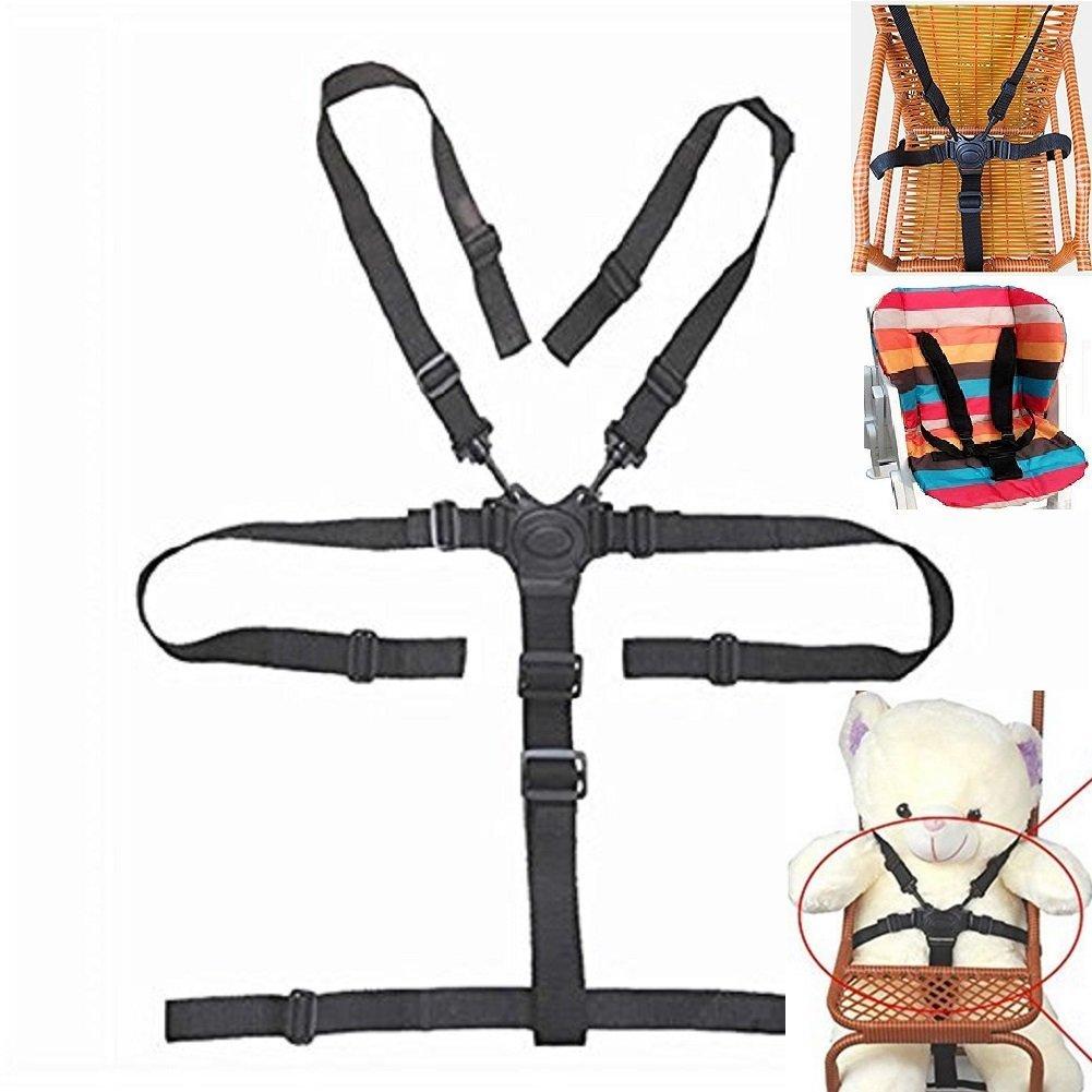 High Chair Straps Harness, 5 Point Harness,Universal Baby Safe Belt Holder Replacement for Wooden High Chair