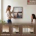 18x24 Poster Frame 4 Pack, Walnut Solid Wood, Gallery Wall Hanging