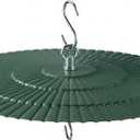 11.5" Metal Bird Feeder Rain Guard - Green Umbrella Cover Dome Shield for Garden Bird Feeders - Weatherproof Shade Baffle to Blend with Nature