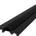 M-D Building Products 11821 3-3/4 in. x 3/4 in. x 36 in. Black Aluminum and Vinyl Heavy-Duty Low-Profile Threshold