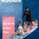 Hiwave Inflatable Stand Up Paddle Board 11’*34”*6” Sup Board,420lbs Capacity Adult&Youth Paddle Board, Pet Friendly for Ocean&Lake, w/Double Action Hand Pump ﻿