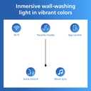 Philips Smart Lighting Gradient Floor Light, RGBIC LED, Multicolor Effects, Sync with TV and Music, Immersive Light, Easy Setup, Connected by WiZ, Compatible with Alexa, Google Home, Apple Home